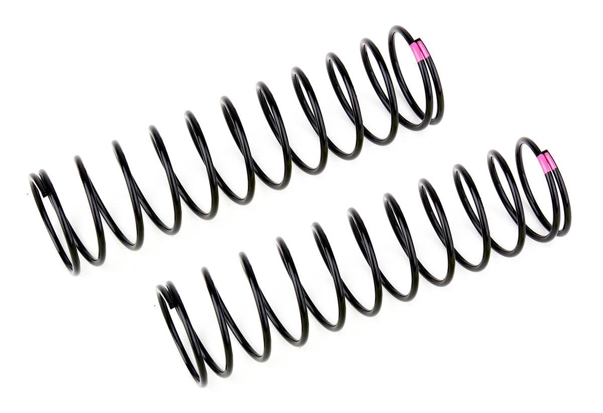 Rear Springs V2, pink, 3.7 lb/in, L86, 12.00T, 1.6D