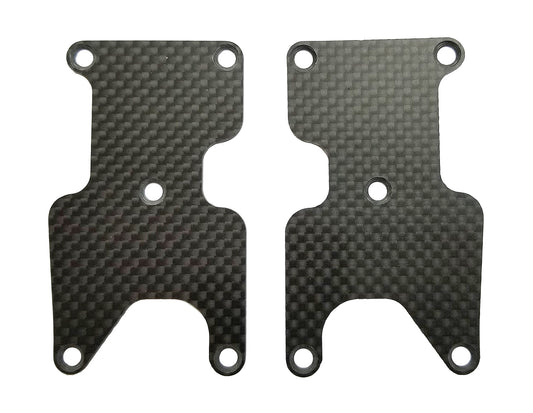 RC8B3.2 FT Rear Suspension Arm Inserts, carbon fiber 1.2mm