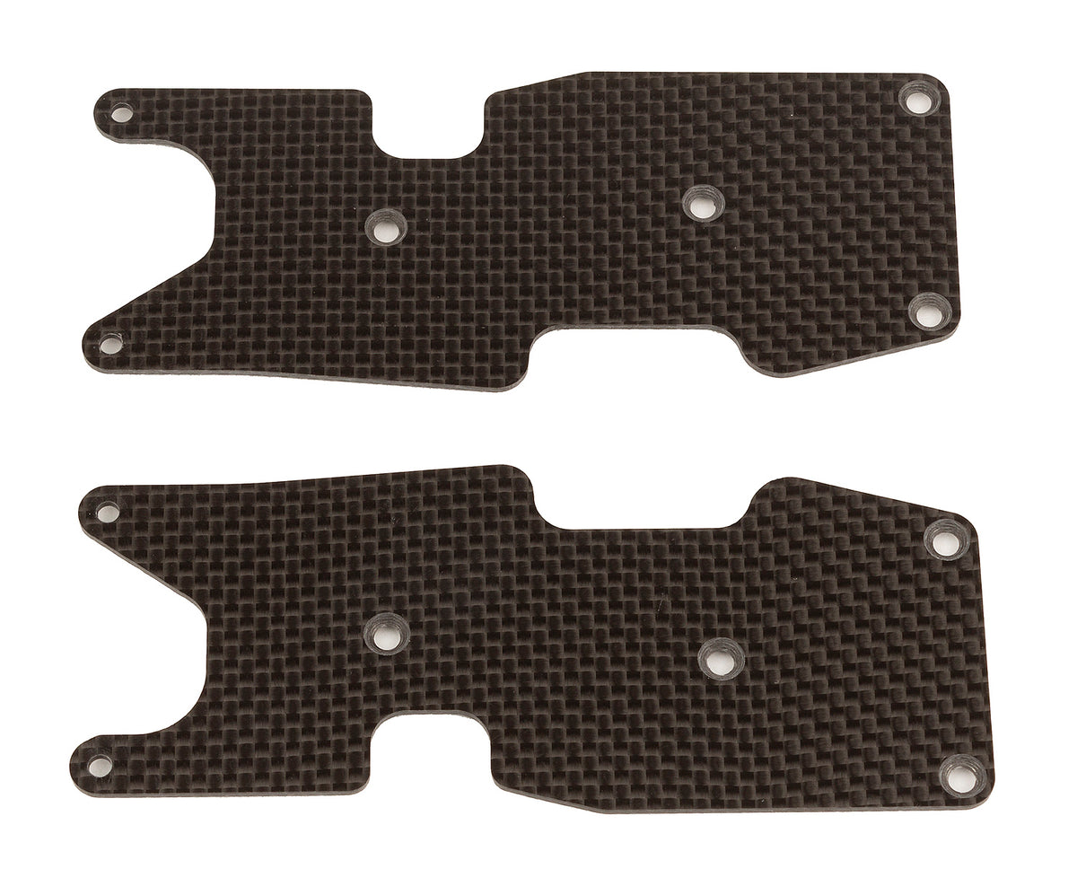 RC8T3.2 FT Rear Suspension Arm Inserts, 1.2mm, carbon fiber