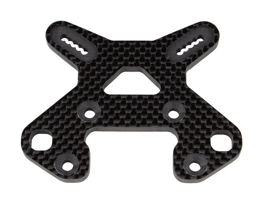 RC8B4 FT Front Shock Tower, carbon fiber