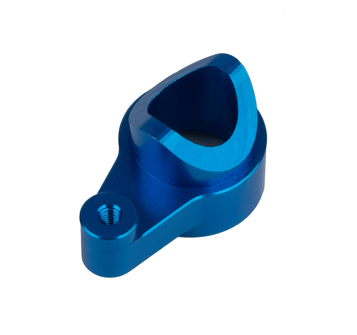 RC8B4 FT servo saver arm, blue aluminum