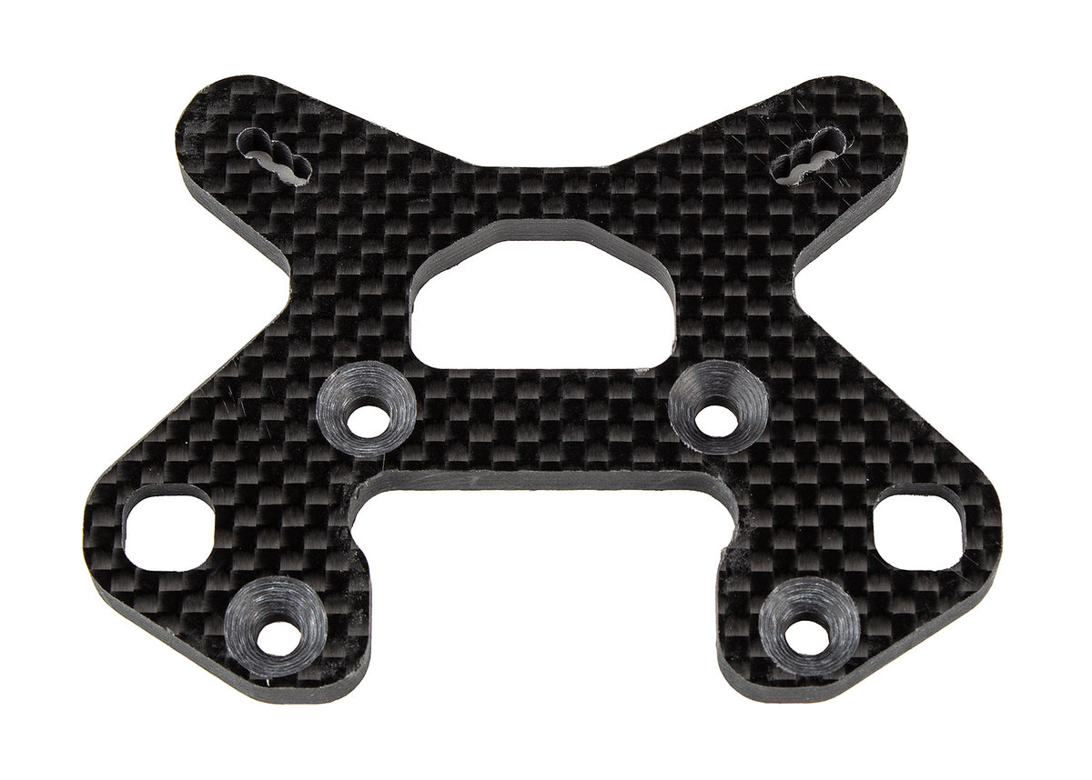 RC8B4.1 Carbon Fiber Front Shock Tower, 8 Deg, 26.5mm
