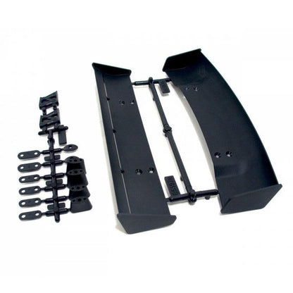 HPI Racing 85197 1/10 Molded Wing Set Black (2) Discount Tire / E10 Ford Mustang - PowerHobby