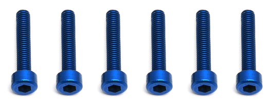 FT Screws, Blue Aluminum M3x16 mm SHCS