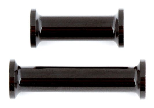 RC10F6 FT Heavy Duty Front Top Plate Standoffs, black aluminum