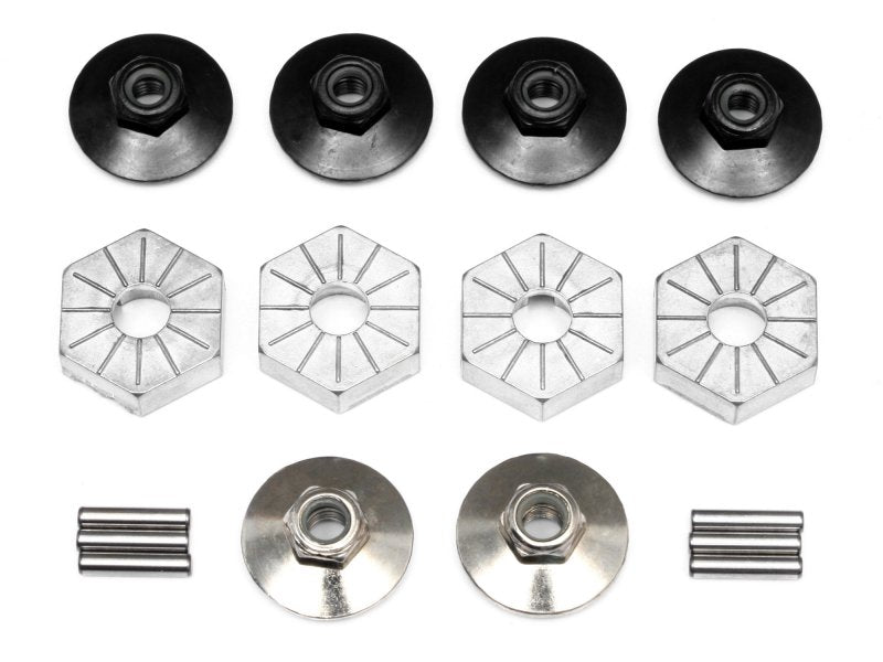 HPI Racing Part #86821 17mm Hex Hub Set (4pcs w/Lock Nuts)