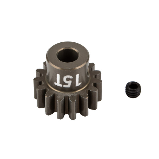 FT Aluminum Pinion Gear, 15T, MOD 1, 5mm shaft, aluminum