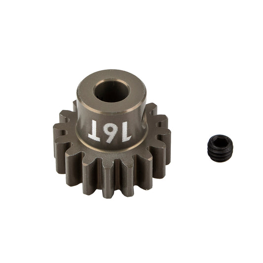 FT Aluminum Pinion Gear, 16T, MOD 1, 5mm shaft, aluminum