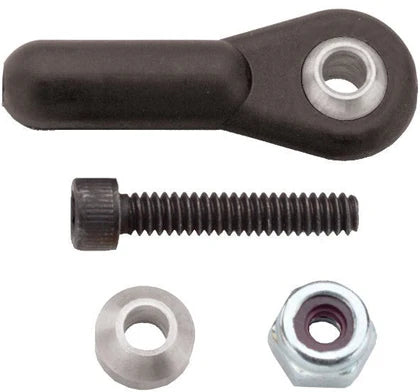 DU-BRO Part #2321 Heavy Duty Ball Links 3mm – Smooth, Nickel-Plated RC Linkage Hardware