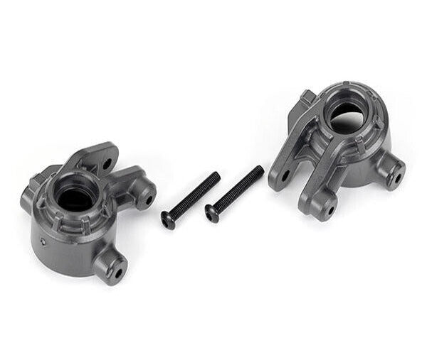 Traxxas 9050-GRAY Heavy Duty L/R Rear Sub Axle Carriers 4x4 Hoss/Rustler/Slash - PowerHobby
