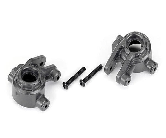 Traxxas 9050-GRAY Heavy Duty L/R Rear Sub Axle Carriers 4x4 Hoss/Rustler/Slash - PowerHobby