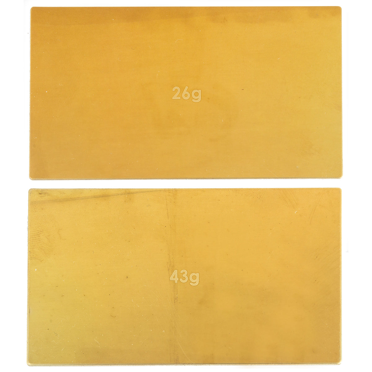 FT Brass Under Battery Weights, 26g, 43g