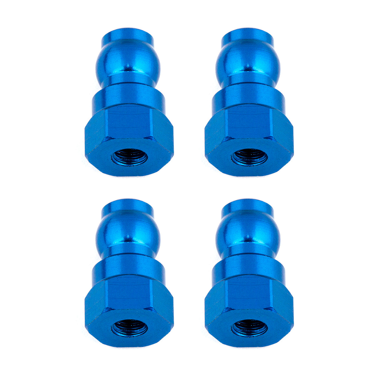Shock Bushings, 9 mm, blue aluminum