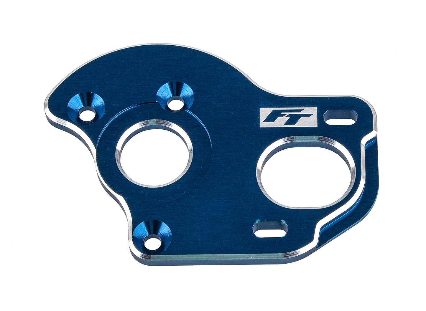 RC10B6.1 FT Laydown/Layback Motor Plate, 3.5mm, blue