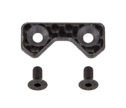 FT RC10B6 One-Piece Front Wing Button, carbon fiber