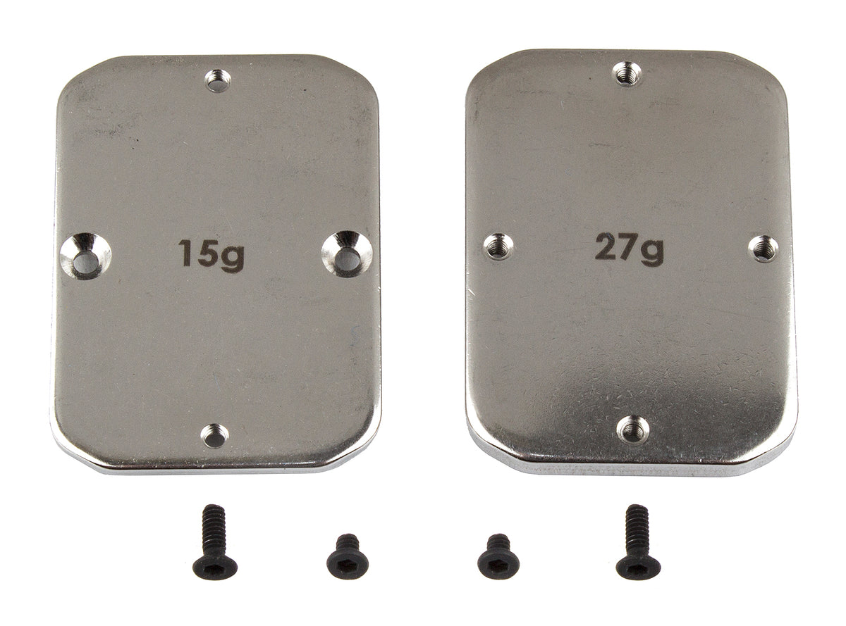 B64 FT Steel Chassis Weights, 15g, 27g