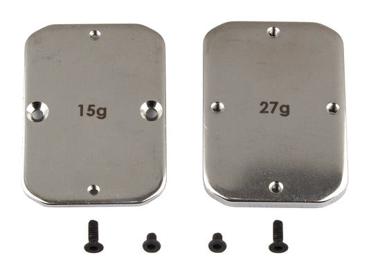 B64 FT Steel Chassis Weights, 15g, 27g