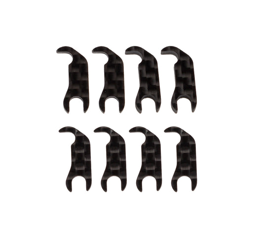 Team Associated RC10B7 FT Steering Block Mount Shim Set, carbon fiber