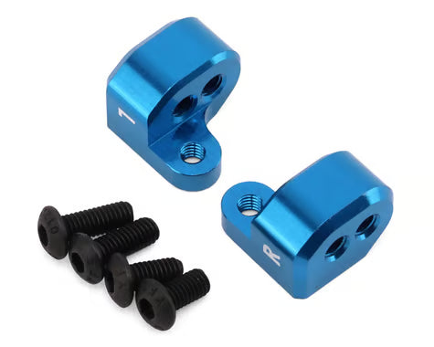Team Associated Part #ASC92569 RC10B84 Factory Team Aluminum Vertical Rear Ballstud Mounts (Blue) (2)