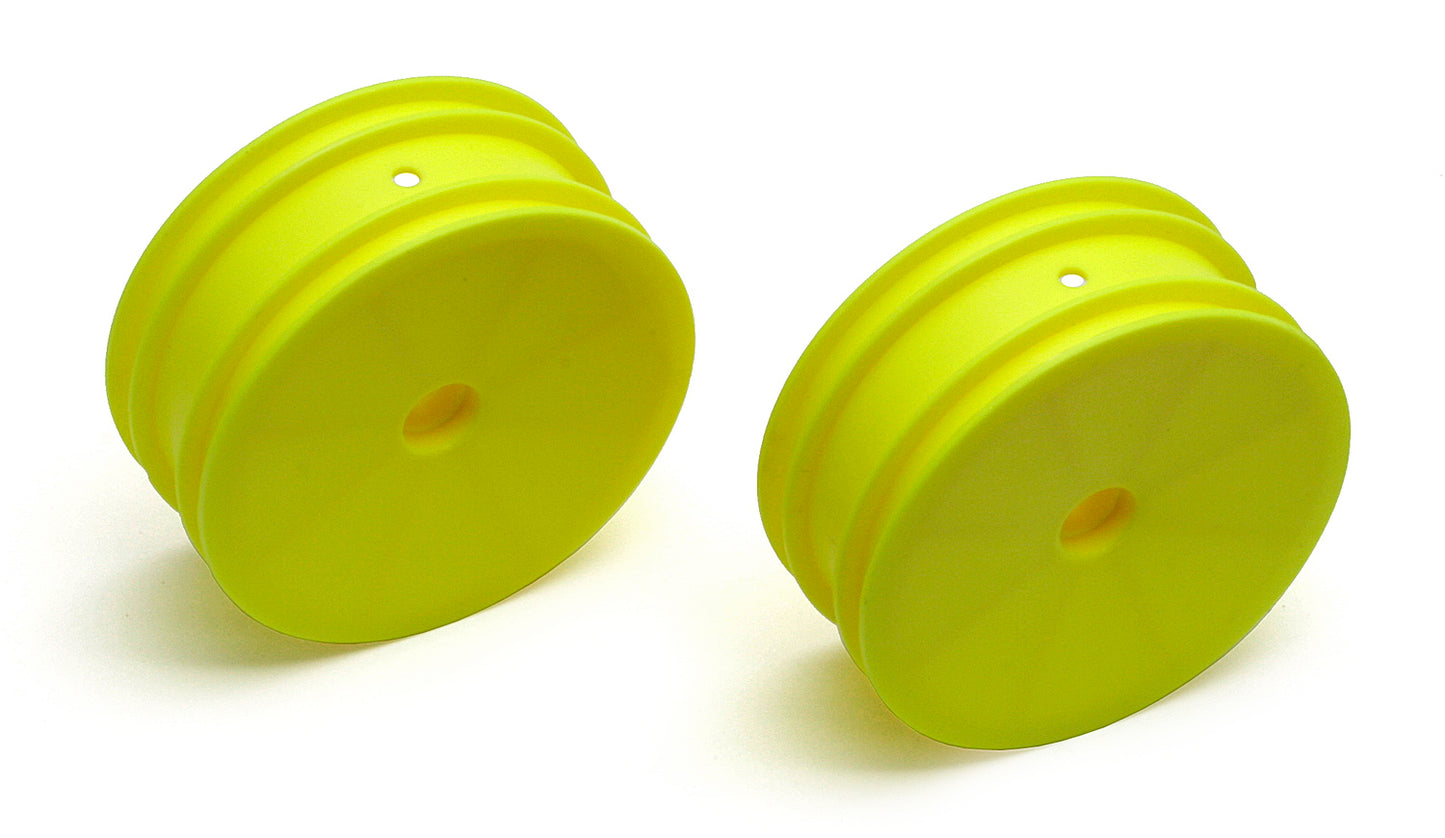 Team AssociatedB4 Front Wheels, 2.2 in yellow