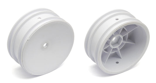 Team Associated 2WD Front Wheels, 2.2 in, 12 mm Hex, white