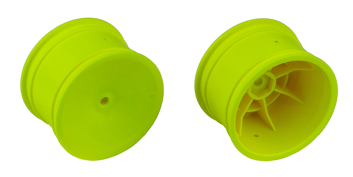 Team Associated 2WD/4WD Rear Wheels, 2.2 in, 12 mm Hex, yellow