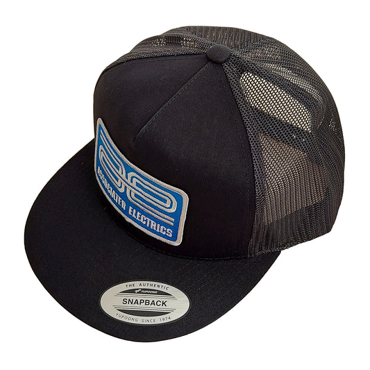 Associated Electrics Logo Trucker Hat, flat bill, black