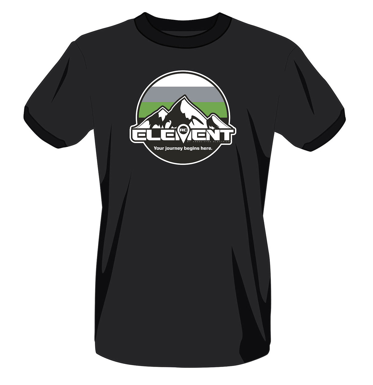 Element RC Circle Mountains T-Shirt, black, 3XL