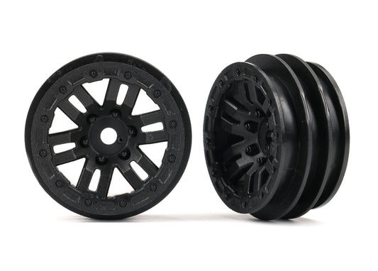 1.0" Black Wheels (2)