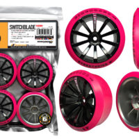 Firebrand RC Part #FBR1WHESWI985 SWITCHBLADE XDR6 5° Pre-Mounted Drift Tires Pink