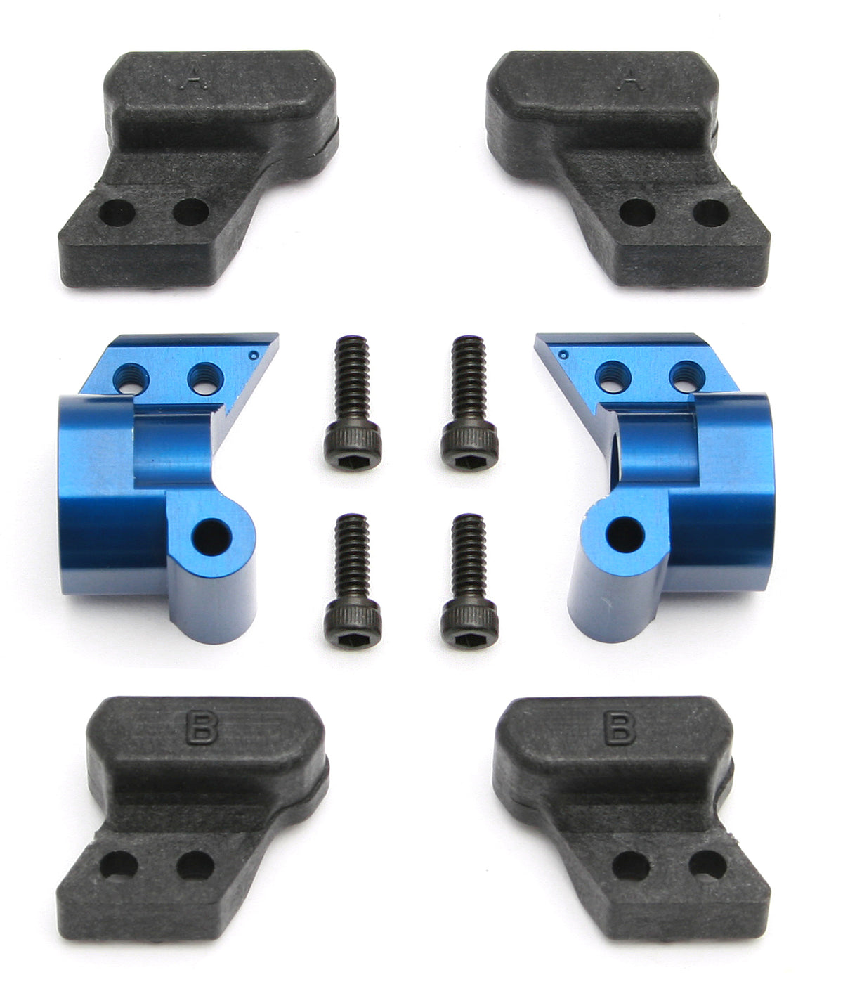 Team Associated B44 FT Aluminum Hubs, 0 deg.