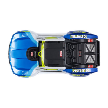 ARRMA MOJAVE GROM 4x4 SMART Small Scale Desert Truck Blue/White - ARA2104T2