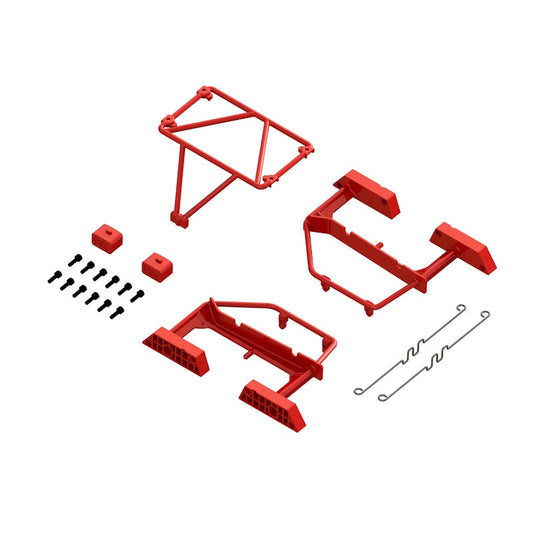 Arrma ARA320820 Desert Truck Body Roll Cage Set Red for Mojave GROM