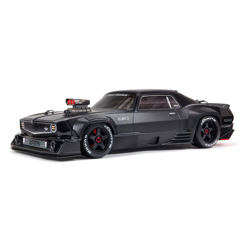 ARRMA 7617V2T1 - 1/7 FELONY 6S BLX Street Bash All-Road Muscle Car RTR Black