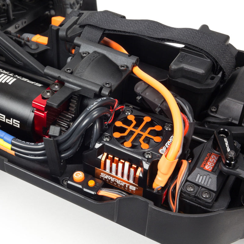 ARRMA ARA8606V5 1/8 Typhon 6S BLX 4x4 Brushless Buggy Black RTR Spektrum