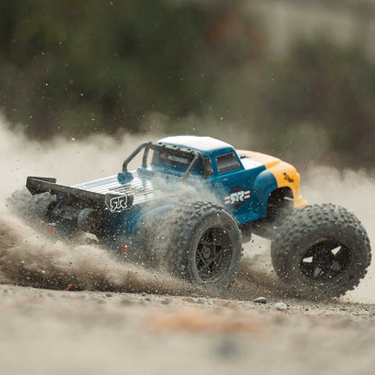 ARRMA - ARA8611V6T2 1/8 NOTORIOUS 6S V6 4X4 BLX Brushless Stunt Truck RTR, Blue
