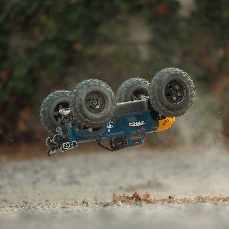 ARRMA - ARA8611V6T2 1/8 NOTORIOUS 6S V6 4X4 BLX Brushless Stunt Truck RTR, Blue