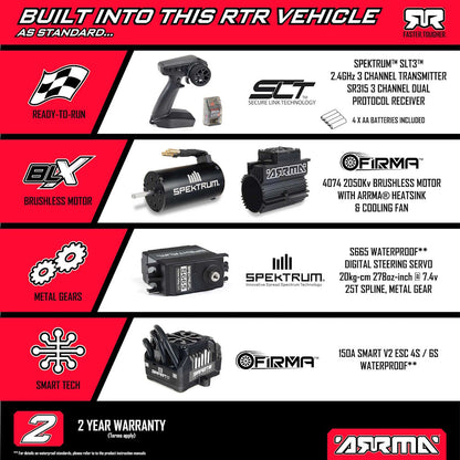 Arrma 1/8 KRATON 6S EXB 4X4 RTR Brushless Speed Truck BLACK