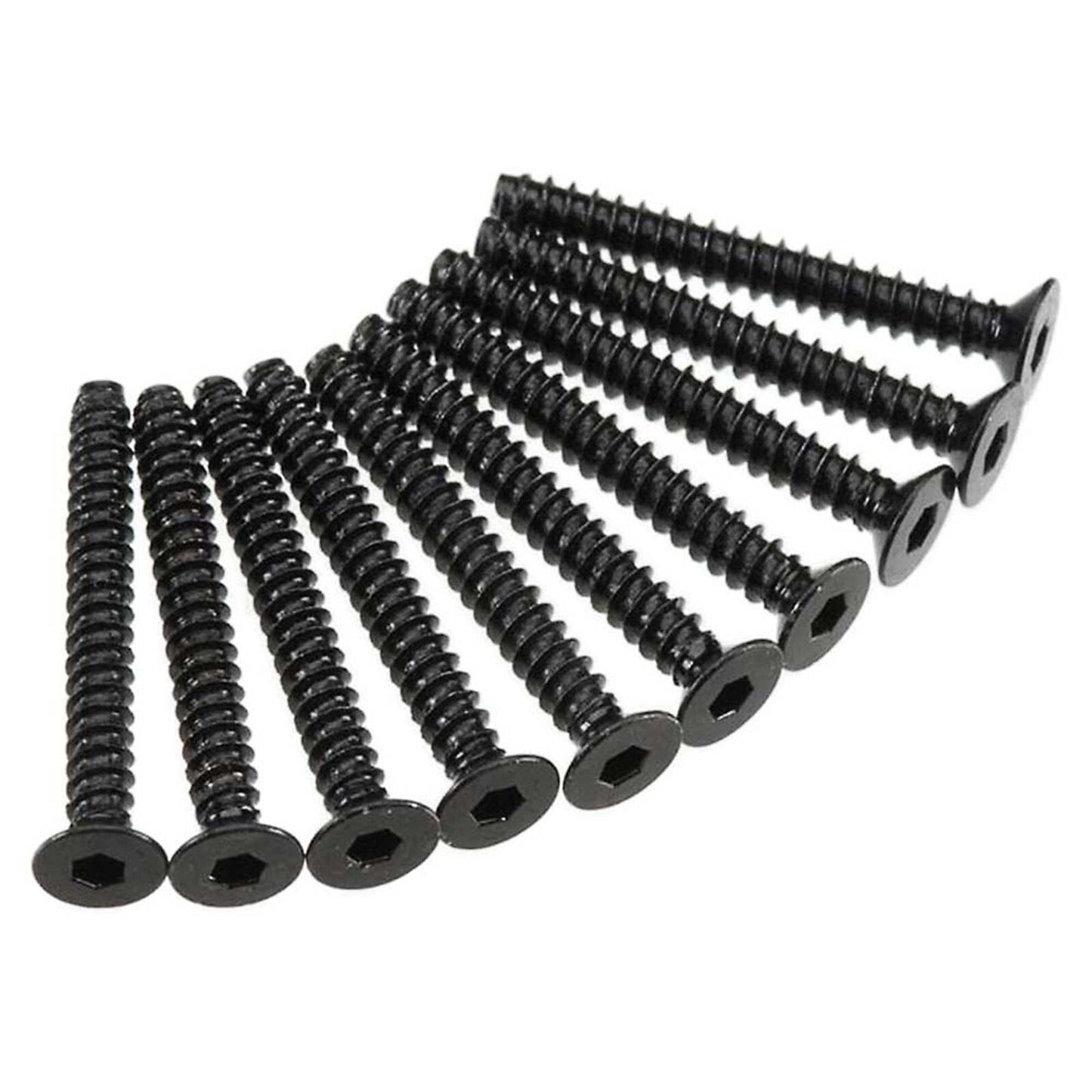 Axial Hex Socket Tap Flat Head M3x25mm, Black (10)