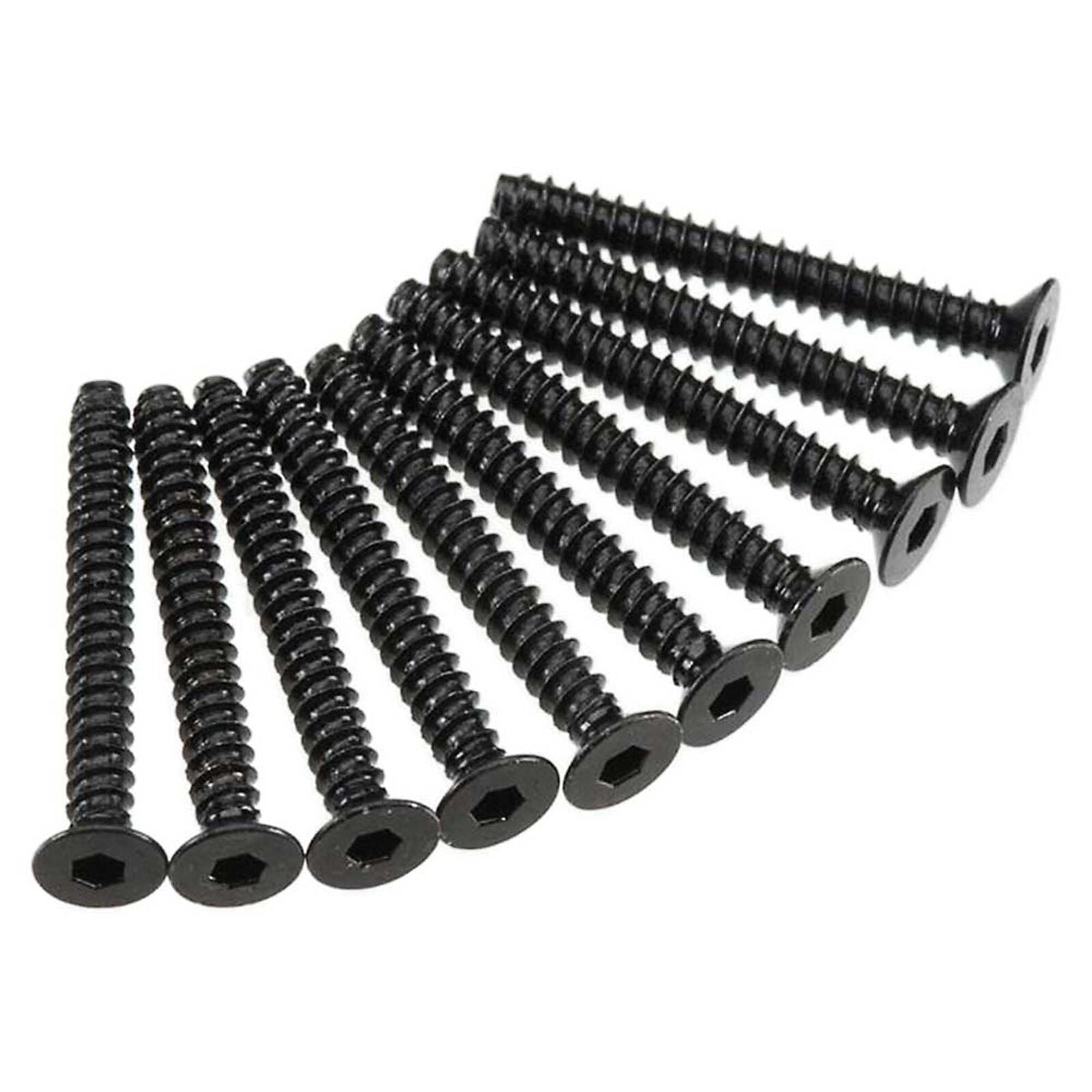 Axial Hex Socket Tap Flat Head M3x25mm, Black (10)