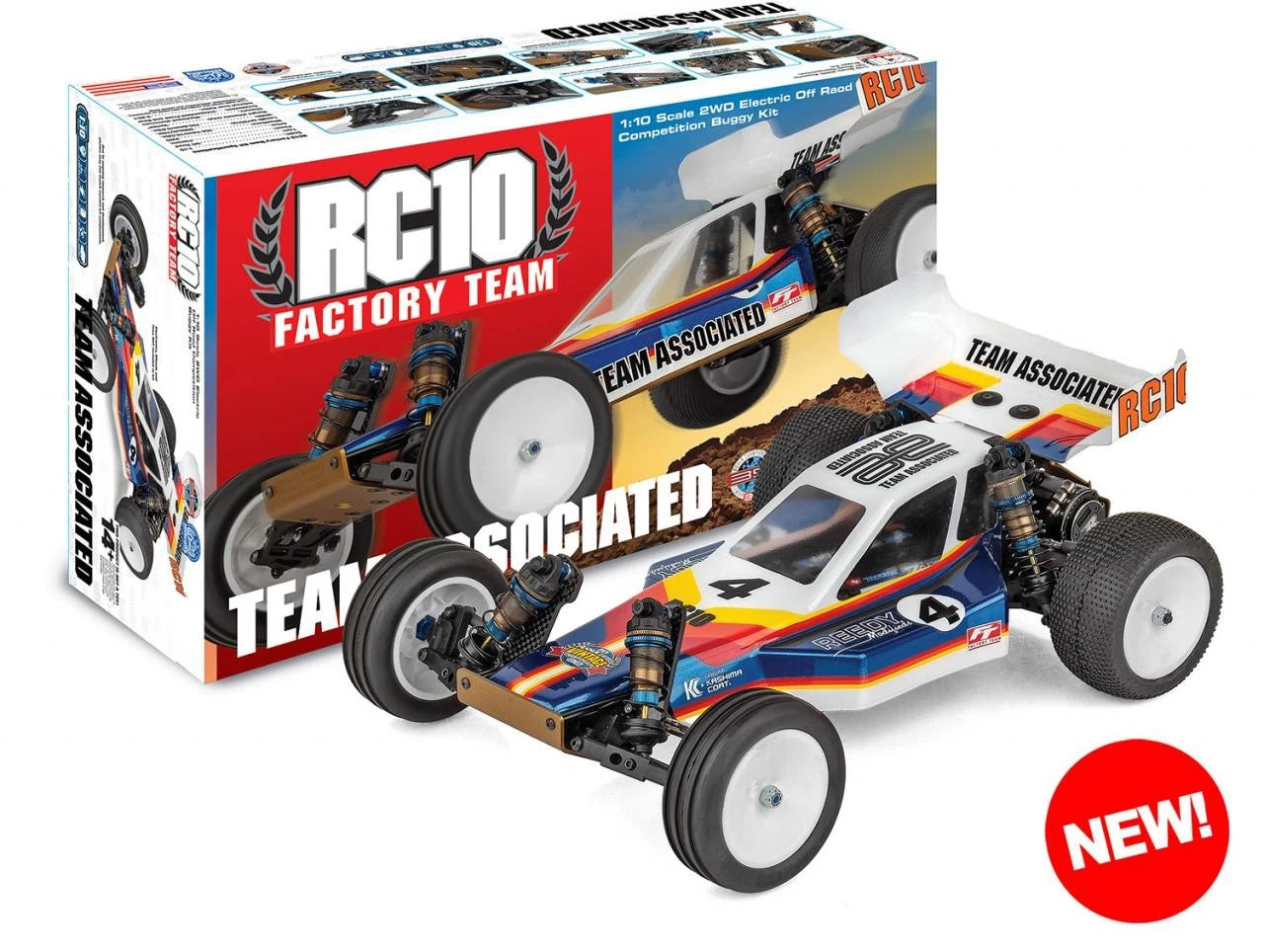 Associated 6049 1/10 RC10 2WD Off-Road Electric Factory Team Buggy Kit
