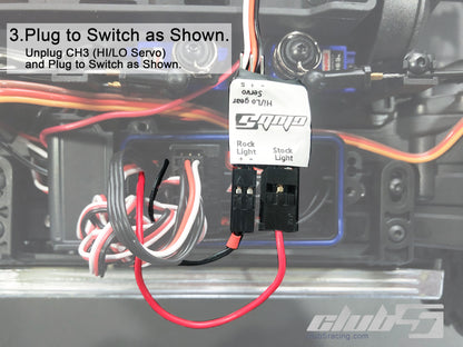 Club 5 Racing Part #C-TRX6-008 Electronic Switch for TRX-6 Lighting Control ( Waterproof )