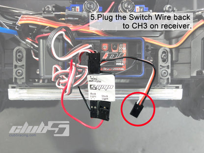 Club 5 Racing Part #C-TRX6-008 Electronic Switch for TRX-6 Lighting Control ( Waterproof )