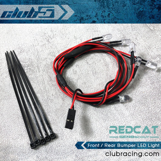 Club 5 Racing Part #C-GEN8-0018 Front / Rear Bumper LED Light for Redcat GEN8