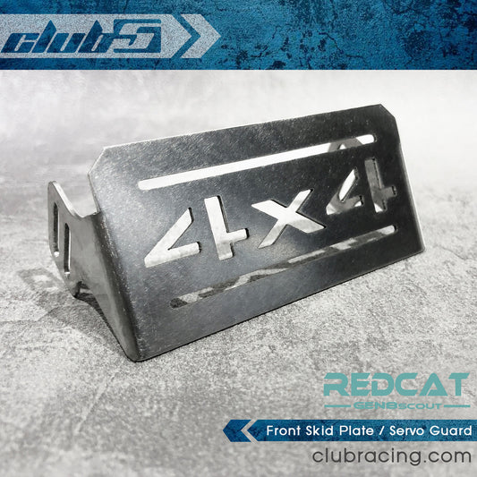 Club 5 Racing Part #C-RC-0056/3 Front Skid Plate / Servo Guard for Redcat GEN8 VS4-10, TRX4/ Wendigo
