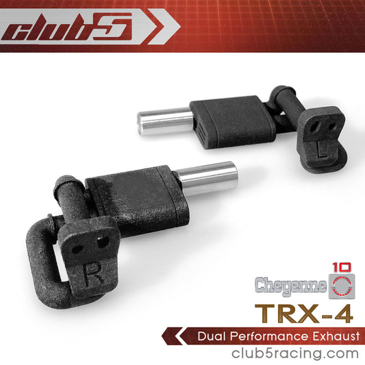 Club 5 Racing Part #C-TRX4-135 Dual Performance Exhaust for TRX-4 1979 K10