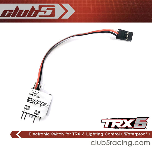 Club 5 Racing Part #C-TRX6-008 Electronic Switch for TRX-6 Lighting Control ( Waterproof )