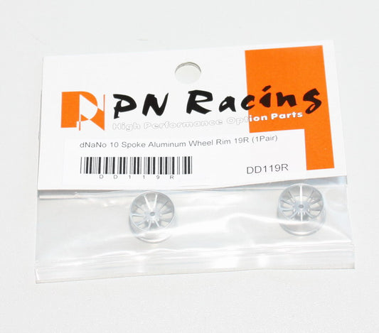 PN Racing Part #DD119R dNaNo 10 Spoke Aluminum Wheel Rim 19R