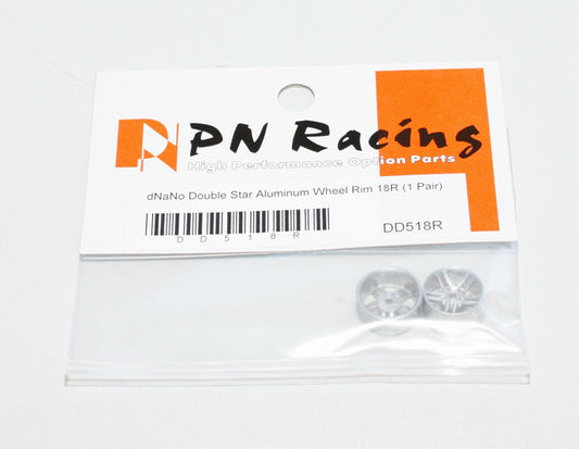 PN Racing Part #DD518R dNaNo Double Star Aluminum Wheel Rim 18R