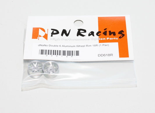 PN Racing Part #DD618R dNaNo Double 6 Aluminum Wheel Rim 18R